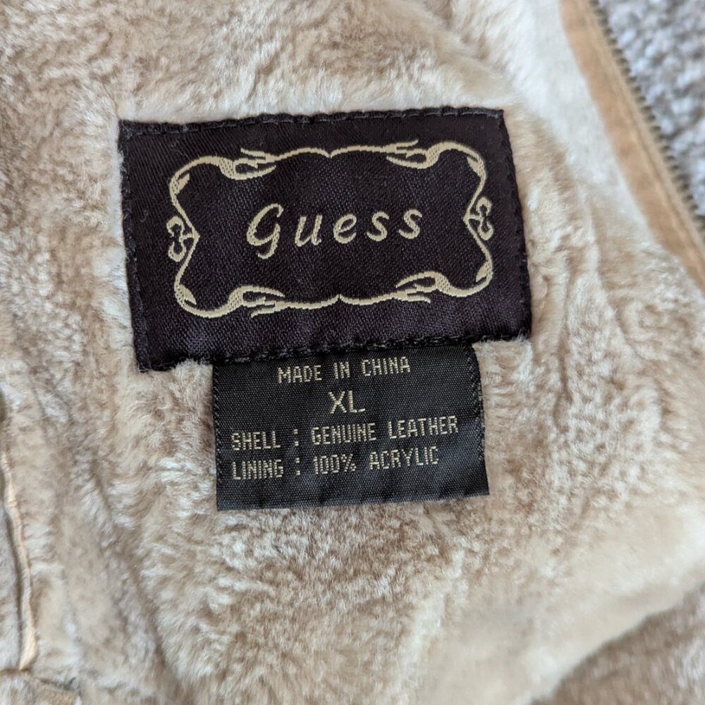 Suede Leather Guess Coat - Picture 5 of 9